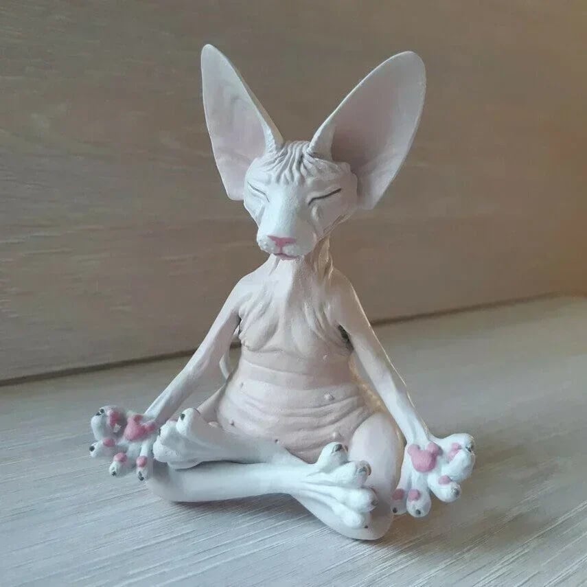 🔥HOT SALE Promotion🔥😻Sphynx Cat Meditate Yoga