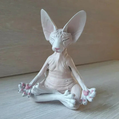 🔥HOT SALE Promotion🔥😻Sphynx Cat Meditate Yoga