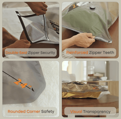 🔥Last Day 49% OFF👍Vacuum Compression Storage Bags with USB - Rechargeable Electric Pump - Ultra - Compact, Lightweight Space - Savers