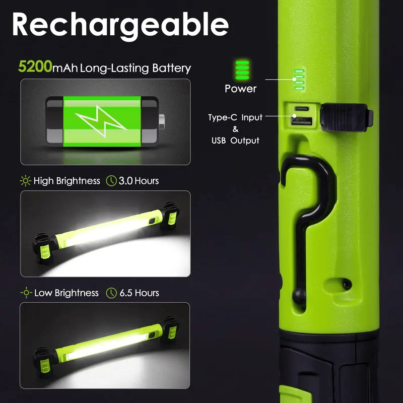 🔥Hot Sale 49% off🌟🔦3000 Lumens Rechargeable Work Light — Bright, Tough & Built for Every Job💡