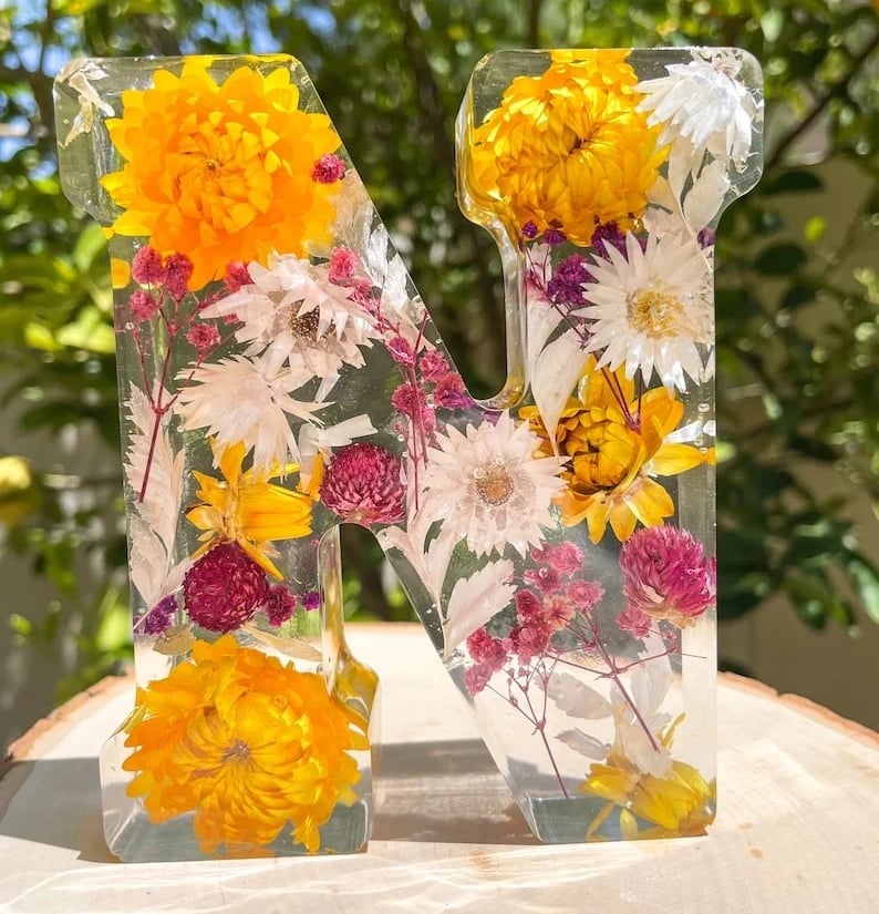 🔥Last Day 49% OFF - 🌸Flowers Resin Night Light