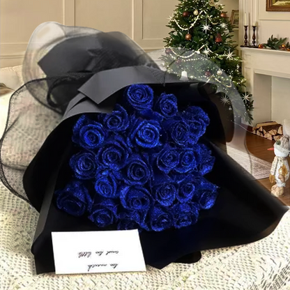 💕Glitter Rose Bouquet💕Couple Glitter Everlasting Rose Bouquet (Never Wither)