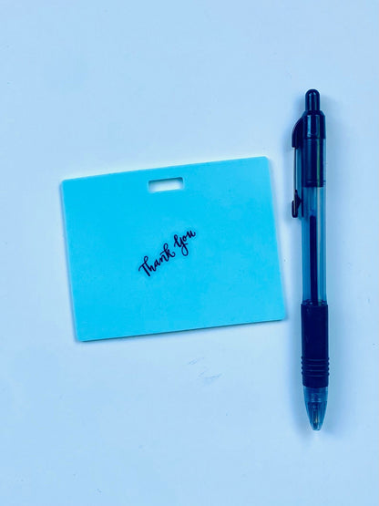 🩺Erasable Badge Note | Dual-Side Writable, Fade-Proof & No Blur (🖊Write. Wipe. Repeat.) 🎁Free Badge Clip Included📋