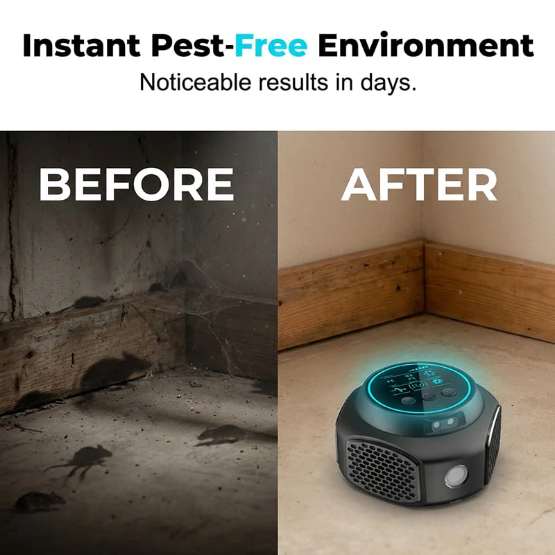 Flash Sale 60% OFF⭐High-Power Ultrasonic Pest Repeller - 600 Sq. Ft. Coverage Per Unit