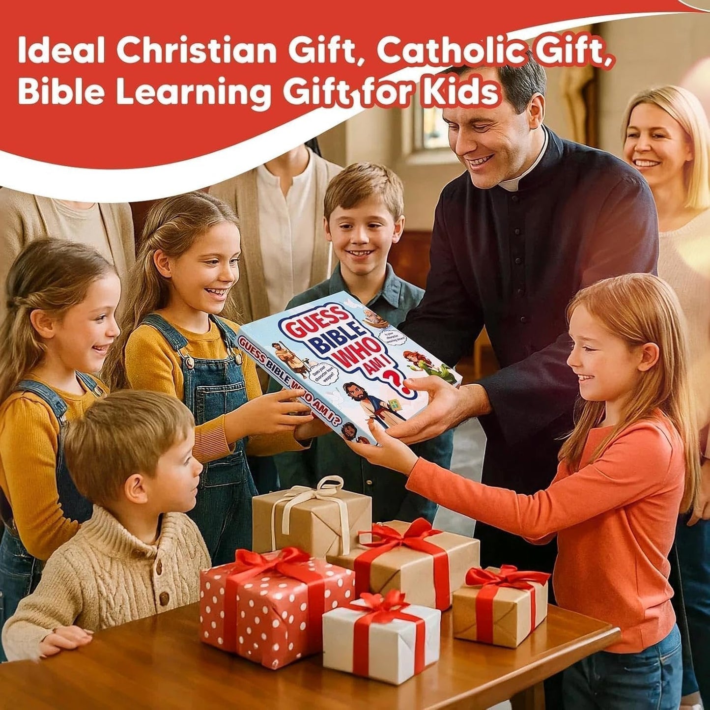 🔥LAST DAY SALE 49% OFF!?️Guess Bible Who Am I Board Games✝️