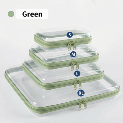 Clear Organizer Storage Box Clear Hard Zipper Case