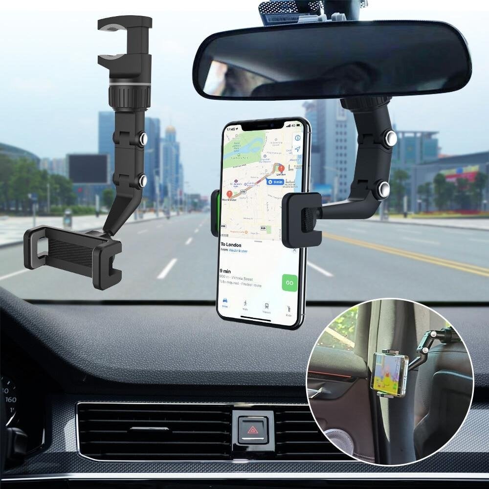🔥Summer Hot Sale - 48% OFF🔥🔥🔥 360° Car Rearview Mirror Mount Stand Holder for Cell Phone