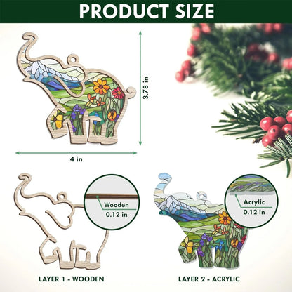 🎁LAST DAY SALE 49%💖Handmade wood Heartwarming Friendship Gift🐘Elephant Charm – Symbol of Loyalty for Your Dear Ones