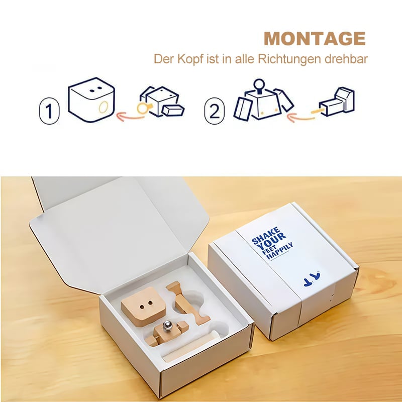 🎁Last Day 50% OFF🔥Handmade Charming Little Wooden Figure That Sways with 12PCS Magnetic Expressions