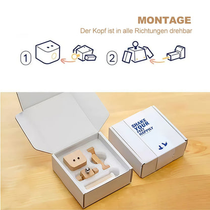 🎁Last Day 50% OFF🔥Handmade Charming Little Wooden Figure That Sways with 12PCS Magnetic Expressions