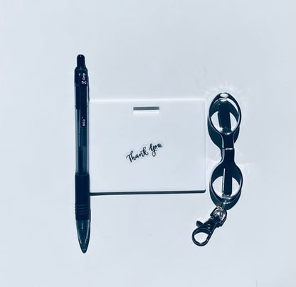 🩺Erasable Badge Note | Dual-Side Writable, Fade-Proof & No Blur (🖊Write. Wipe. Repeat.) 🎁Free Badge Clip Included📋