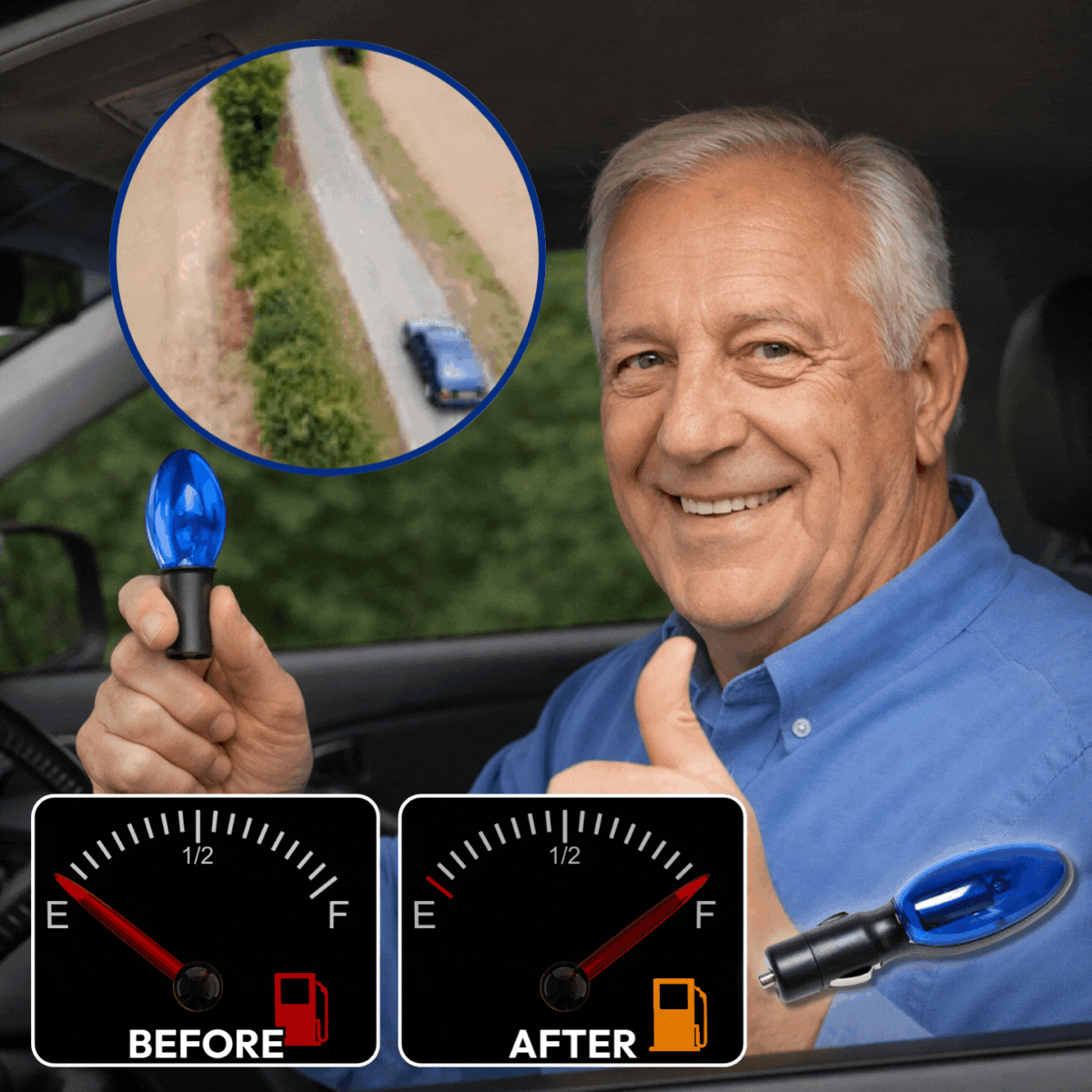 🚗Saves 75% on fuel consumption. — Plug-and-Play Fuel Saver: Drive Further, Improve Fuel Efficiency