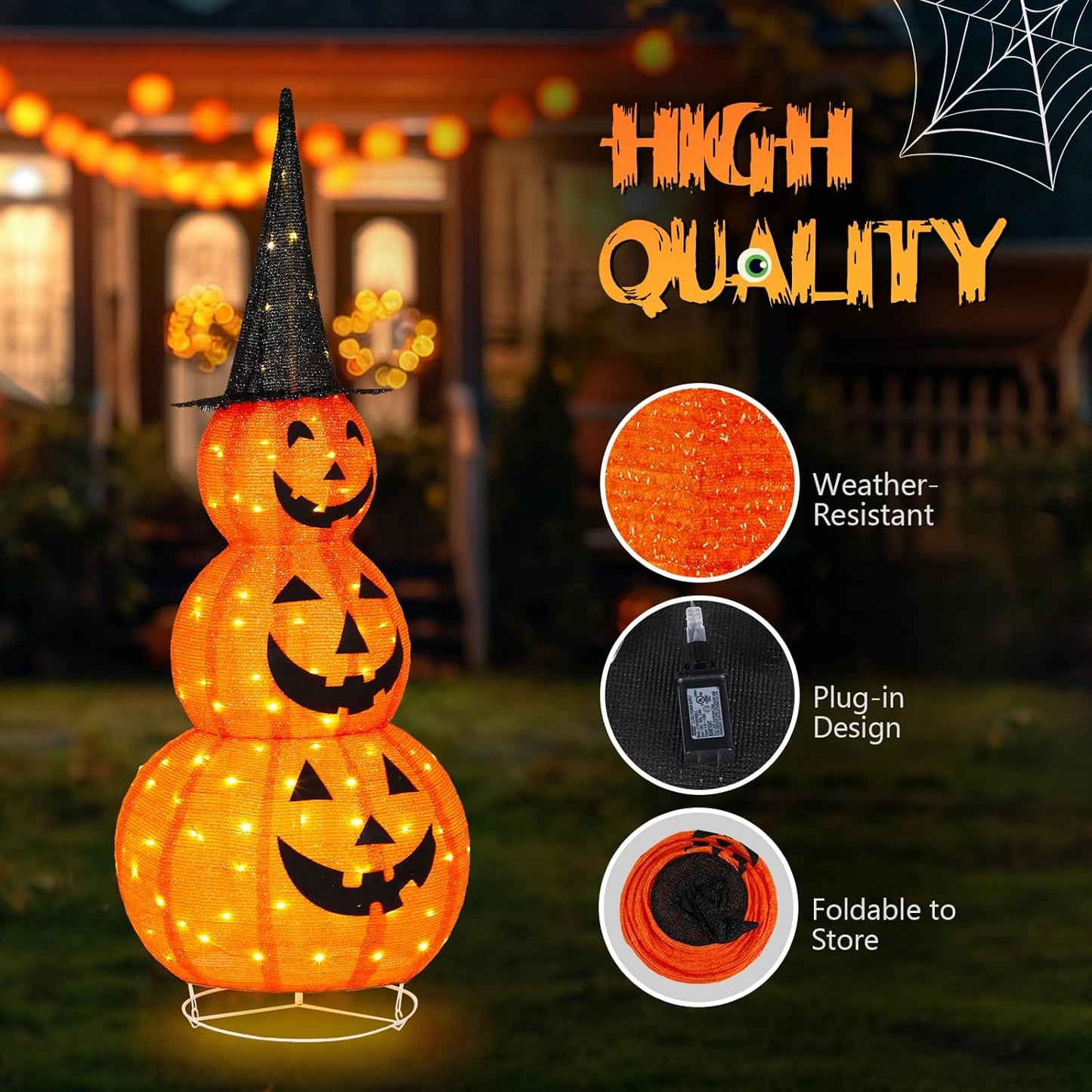 Halloween Must-Have🎃Collapsible Pumpkin Decorations – Reusable Easy Storage & Festive Vibe!