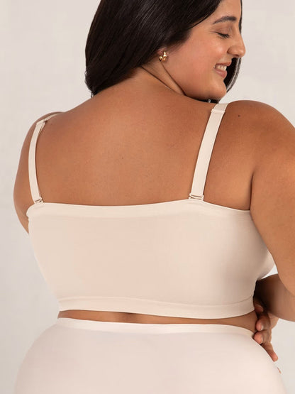 🔥Convertible Strapless Bandeau Bra with Wireless Comfort, Anti-Slip Grip & Removable Straps