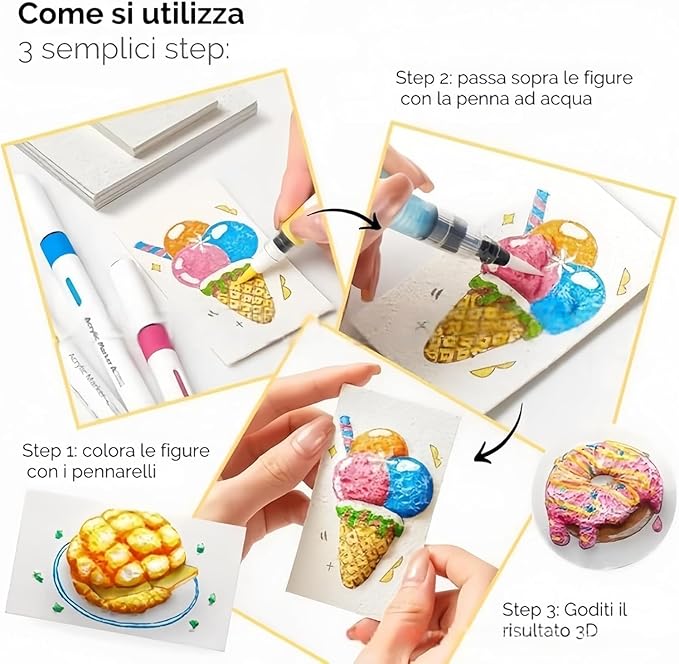 😃 Great Summer Activity Idea! – Magic 3D Foam Texture Painting Kit 🎨✨
