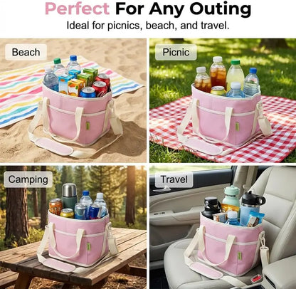 🔥CAMPING MUST-HAVE✨ Insulated Drink Carrier Tote 🏕️🥤