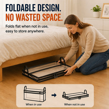 🔥Last Day 49% OFF📦Portable Large Heavy-Duty Thick Plastic Clear Storage Box with Hinged Lid | Home, Travel & Camping