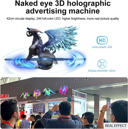 🔥Last Day 49% OFF🎄3D Hologram LED Fan Projector