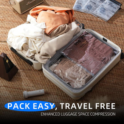 🔥Last Day 49% OFF👍Vacuum Compression Storage Bags with USB - Rechargeable Electric Pump - Ultra - Compact, Lightweight Space - Savers