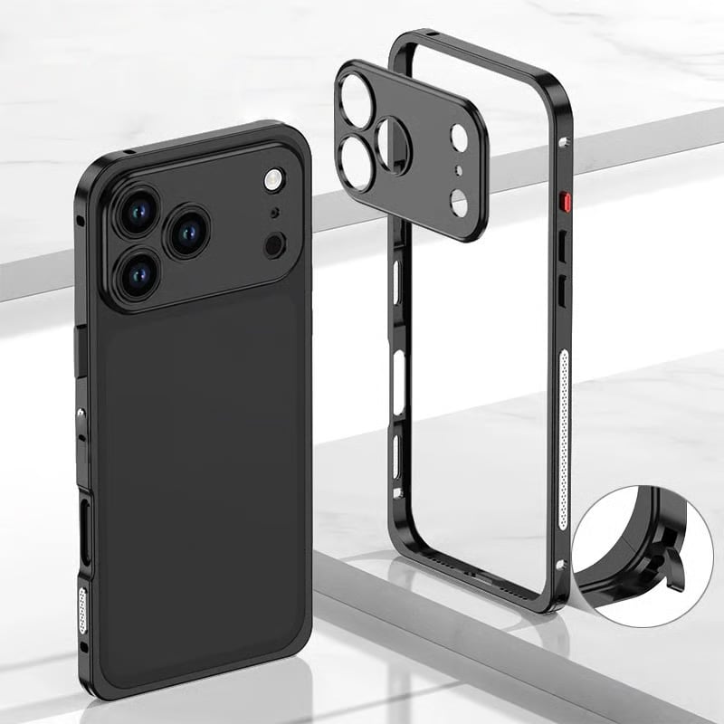 Aluminum Alloy Cooling Frame Heat Dissipation Case for iPhone 17 Series