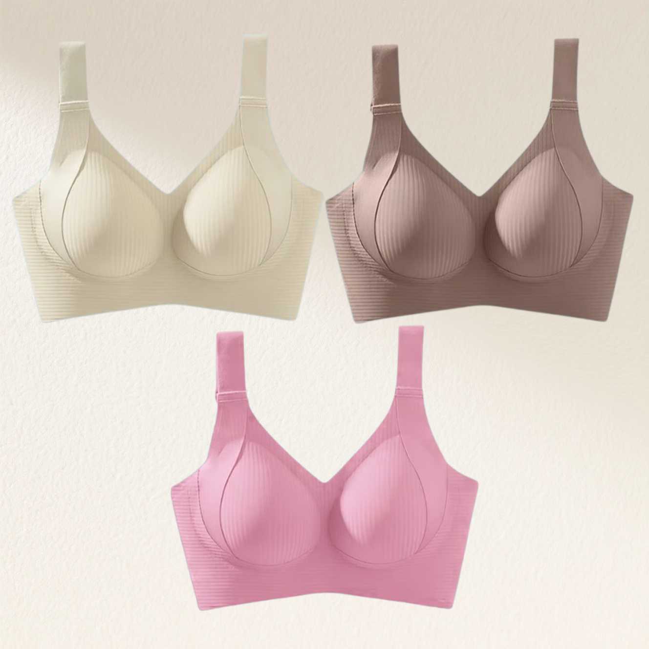 🎁Last Day Buy 1 Get 3 Packs🔥Super Firming Wire-Free Push Up Bra All-Day Comfort No More Sagging (3-Pack Value Set)