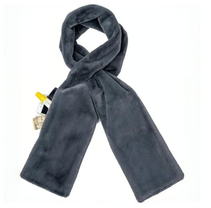 🔥Last Day 49% OFF❄️ Faux-Fur Pull-Through Scarf with Hidden Pocket
