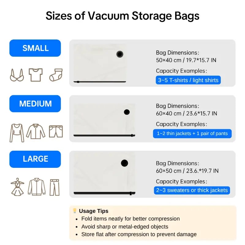🔥Last Day 49% OFF👍Vacuum Compression Storage Bags with USB - Rechargeable Electric Pump - Ultra - Compact, Lightweight Space - Savers