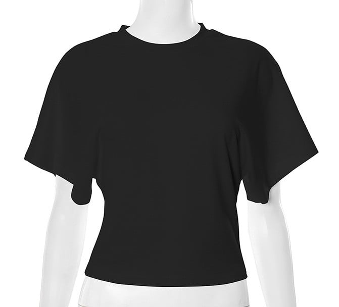 📢2025 New Products👕Women's Solid Color Round Neck Tee – Breathable Fabric & Timeless Style for Every Occasion
