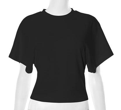 📢2025 New Products👕Women's Solid Color Round Neck Tee – Breathable Fabric & Timeless Style for Every Occasion