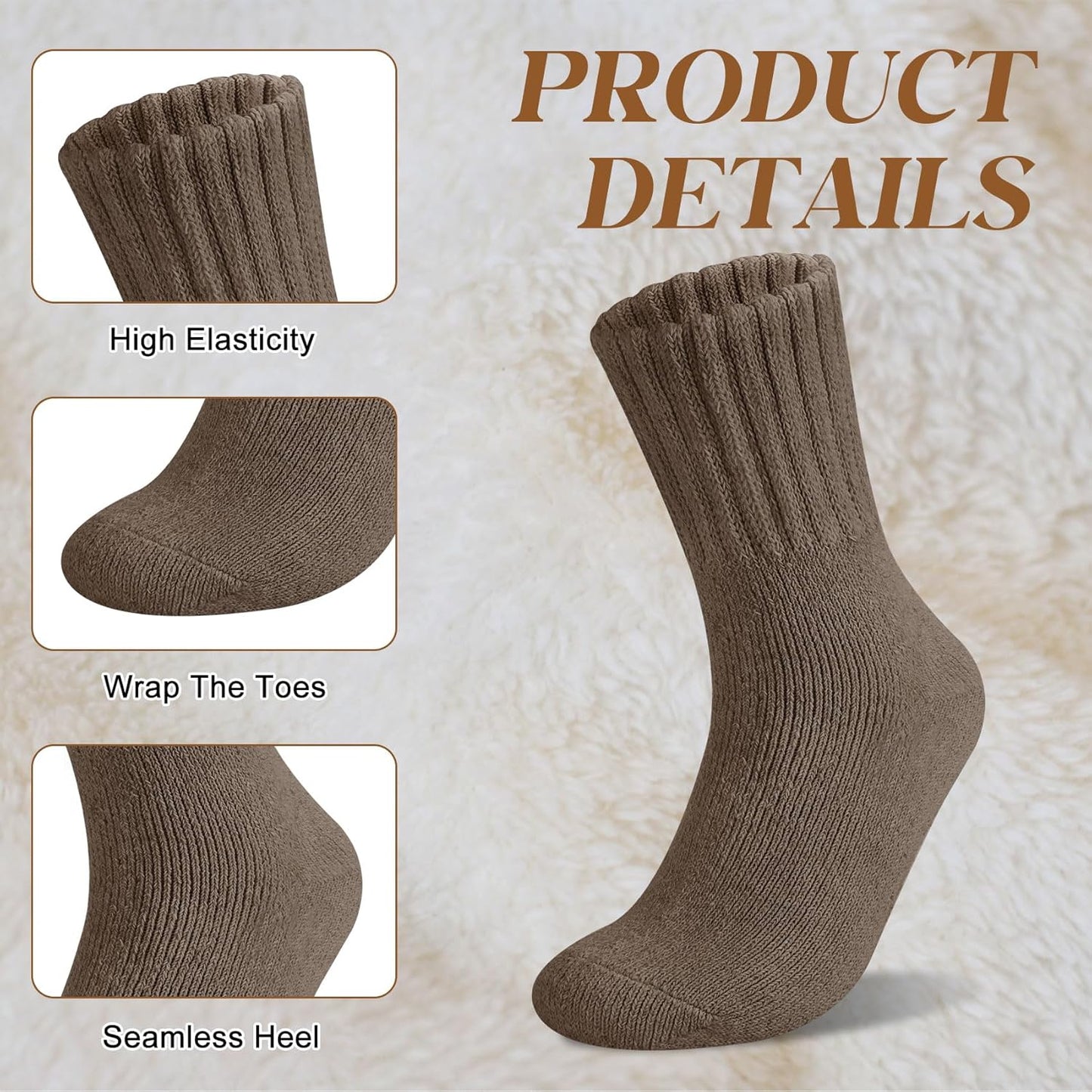 🔥LAST DAY 49% OFF -5 Pairs Women's Solid Mid-calf Socks