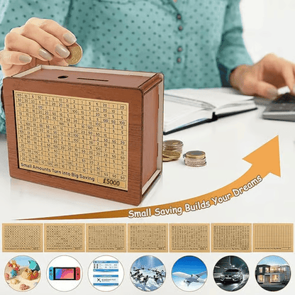 Hot Sale 49% OFF🎁Cash Vault Wooden Savings Box
