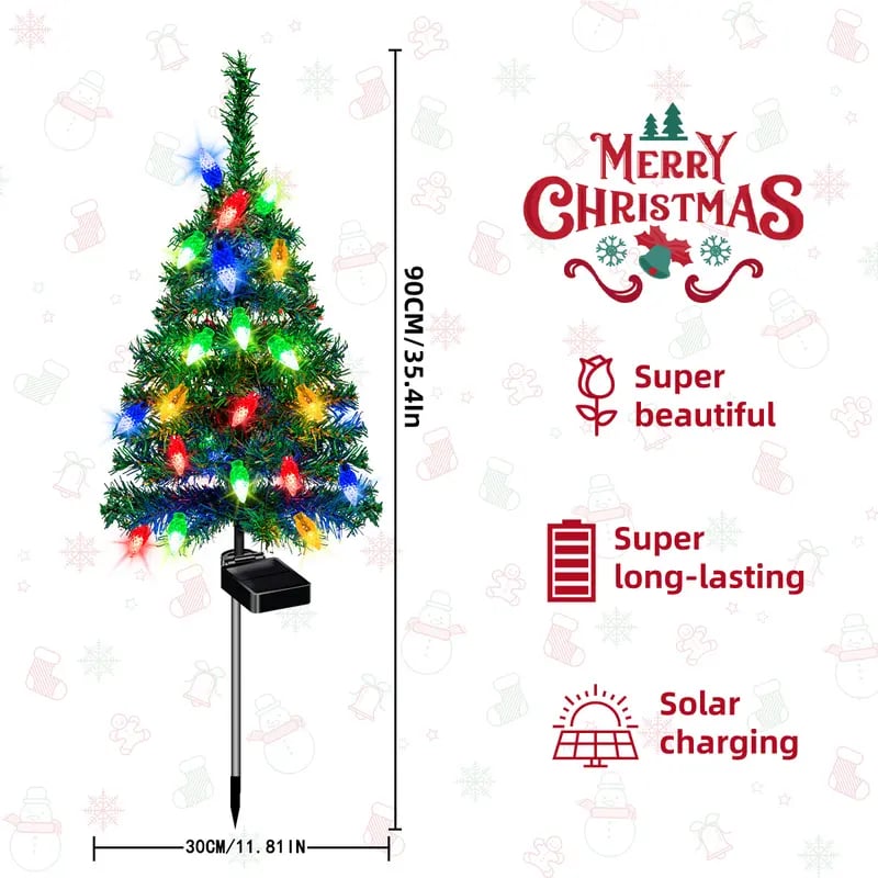 🎄4-in-1 Aurora Haven Outdoor LED Light (with 80 strawberry decorations)