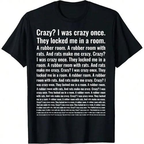 🔥LAST DAY SALE 49%OFF-😂Crazy? I Was Crazy Once. Funny Trending Meme T-Shirt – Soft Cotton, Classic Fit, Makes Every Outfit Fun!