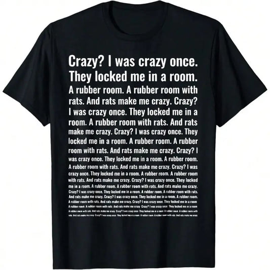 🔥LAST DAY SALE 49%OFF-😂Crazy? I Was Crazy Once. Funny Trending Meme T-Shirt – Soft Cotton, Classic Fit, Makes Every Outfit Fun!