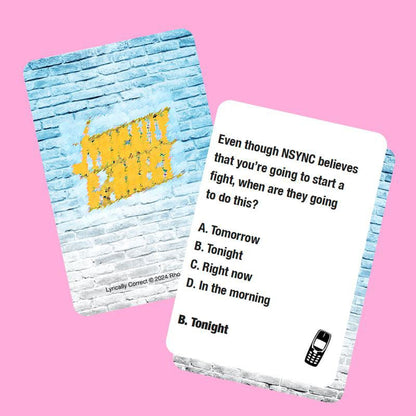 🔥Last Day 49% OFF🔥Lyrics Pop Quiz Pop Quiz 90s & 2000s Edition Music Trivia Game