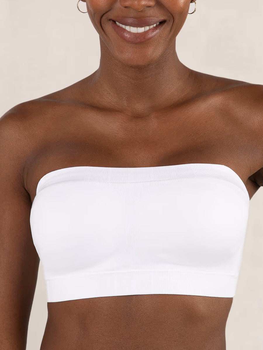 🔥Convertible Strapless Bandeau Bra with Wireless Comfort, Anti-Slip Grip & Removable Straps