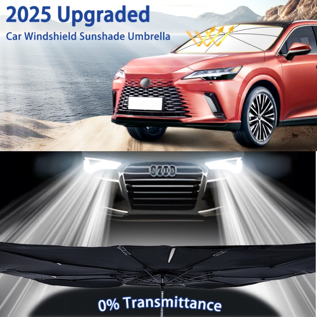 🔥Last Day 56% OFF - 2026 Upgraded Car Windshield Sun Shade Umbrella