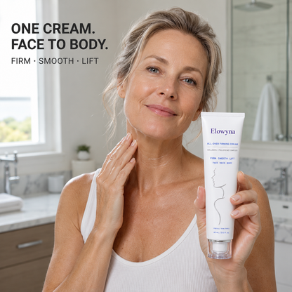 🧴✨ Elowyna All-Over Firming Cream – FDA-Compliant Formula for Men & Women – Firm, Smooth & Brighten from Face to Body