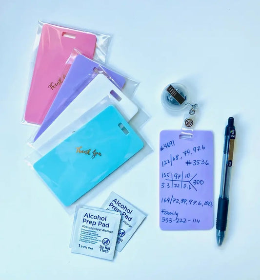 🩺Erasable Badge Note | Dual-Side Writable, Fade-Proof & No Blur (🖊Write. Wipe. Repeat.) 🎁Free Badge Clip Included📋