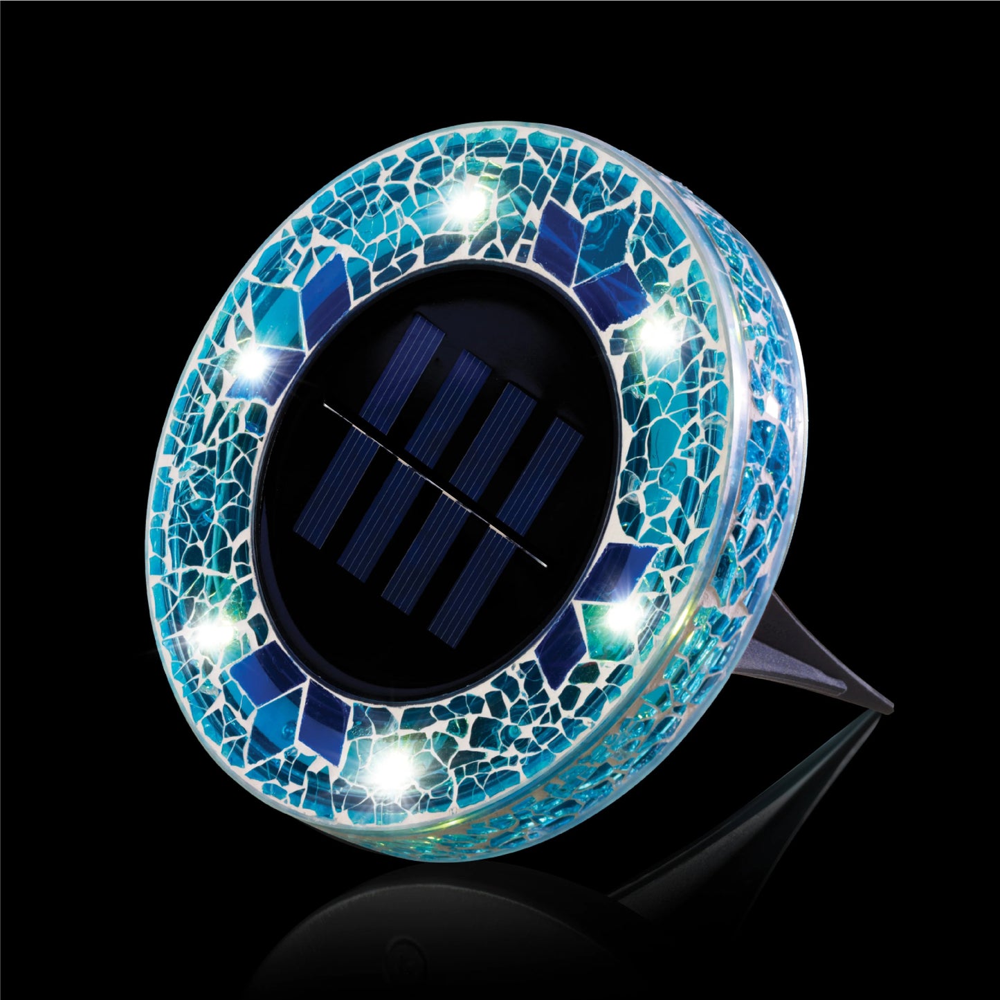 ✨Solar Mosaic Disk Lights - Waterproof LED Pathway Lights with Auto On/off