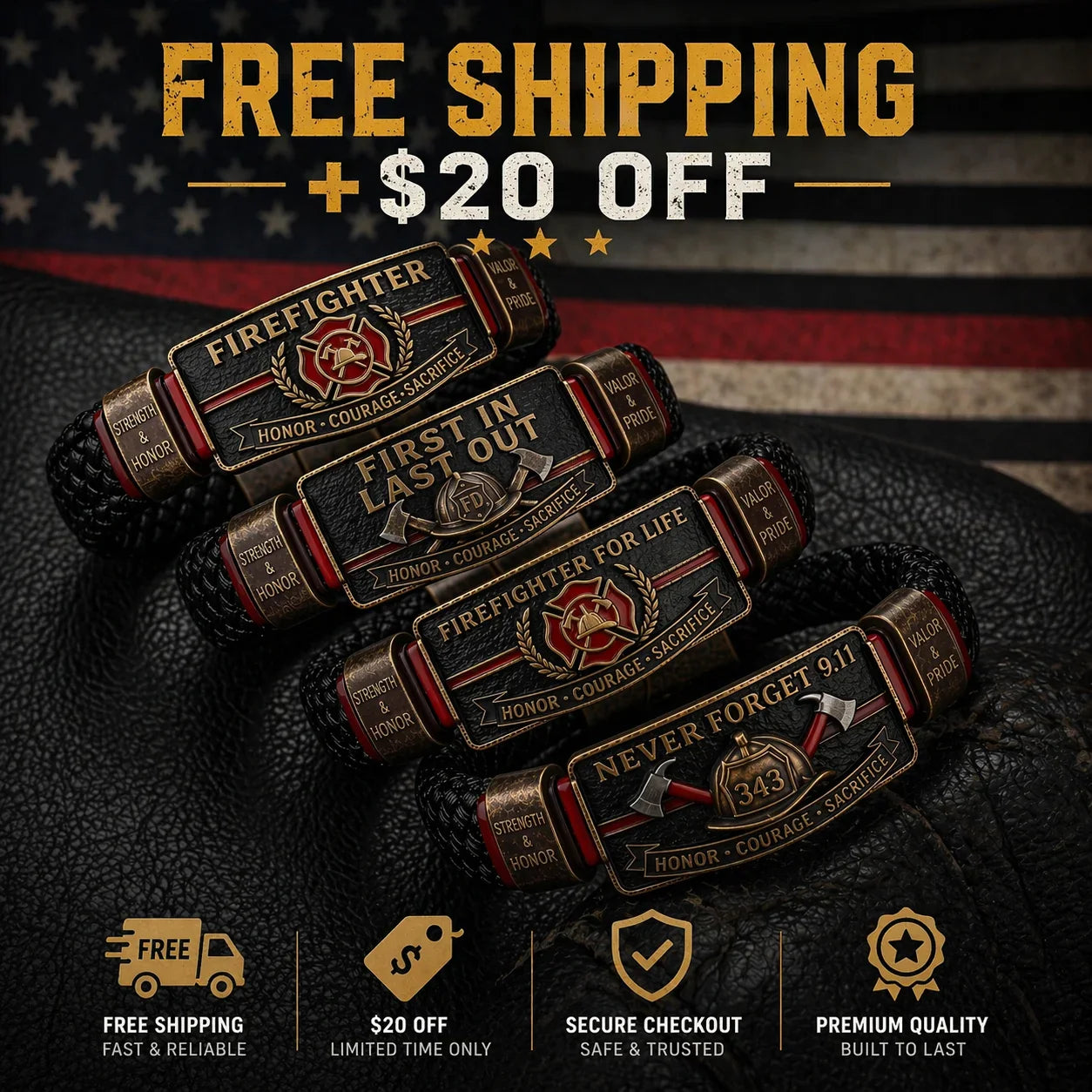 🔥Firefighter Legacy Set(A+B+C+D) — $20 OFF + FREE SHIPPING