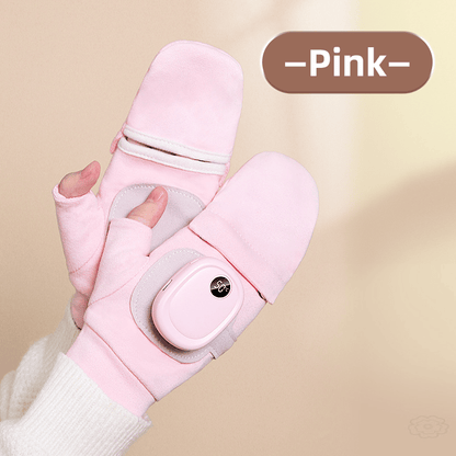 🔥Last Day 49% OFF💖✨Smart Thermostatic Heated Fingerless Gloves | Warm + Flexible + All-Day Cozy 🤗