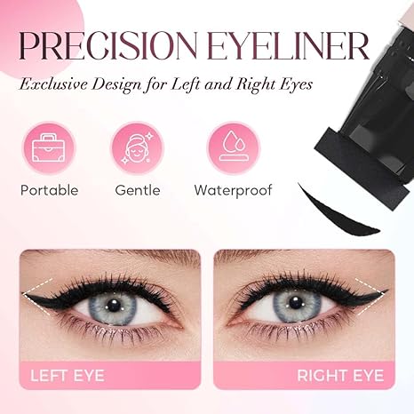 🔥LAST DAY SALE 49% OFF 🥇BUY 1 GET 1 FREE- New Foldable Eyeliner Stamp for Perfect Wings✨