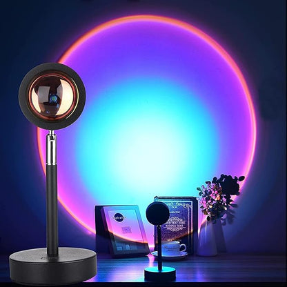 ✨16 Colors Sunset Lamp Projector- LED Rainbow Night Light for Photography,Party,Home Decor, Xmas Gift