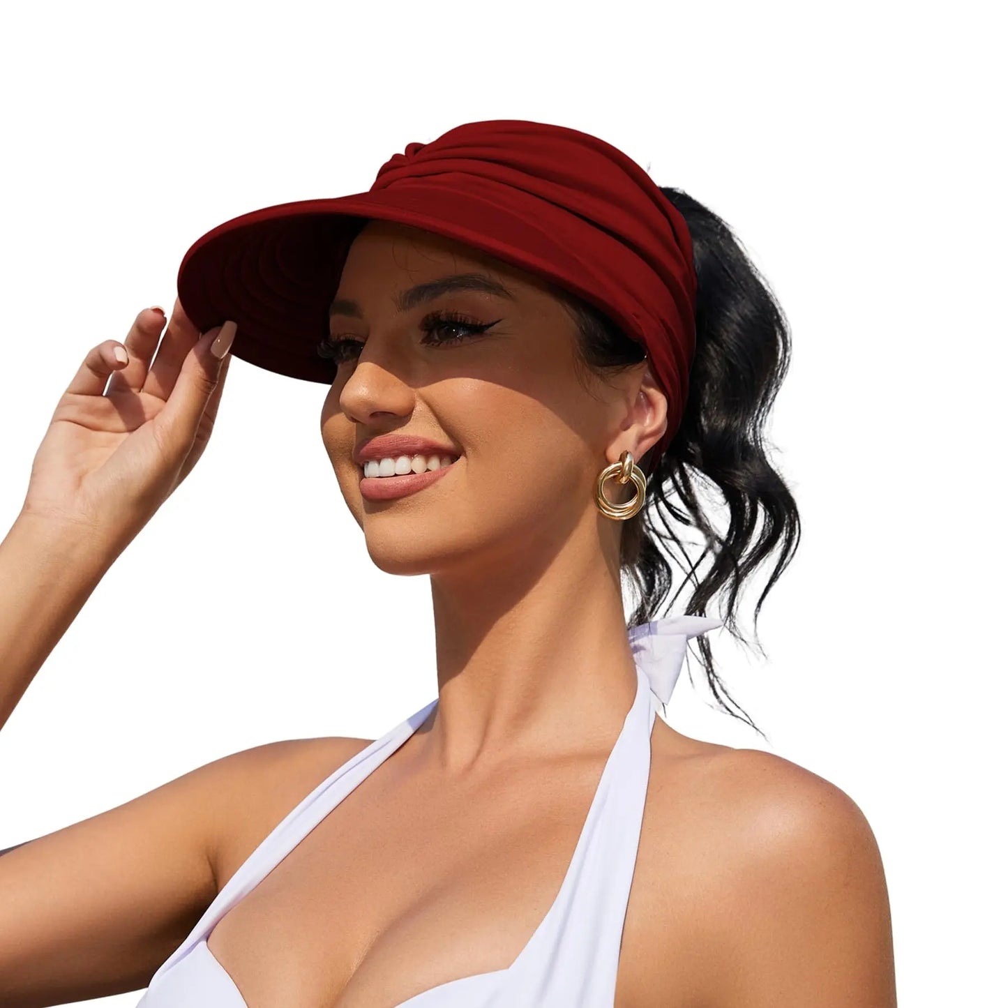 Women's UPF 50+ UV Protection Sun Visor Hat