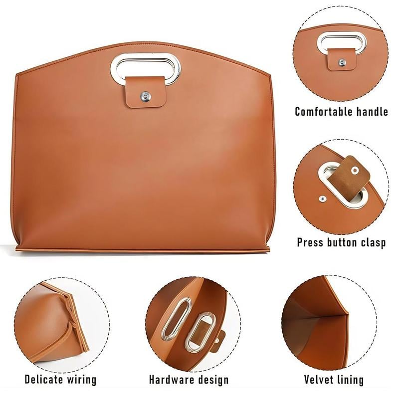 🎁Last Day 49% OFF✨Waterproof Leather 14-16In 2PCS Laptop Bag for Women Handbag