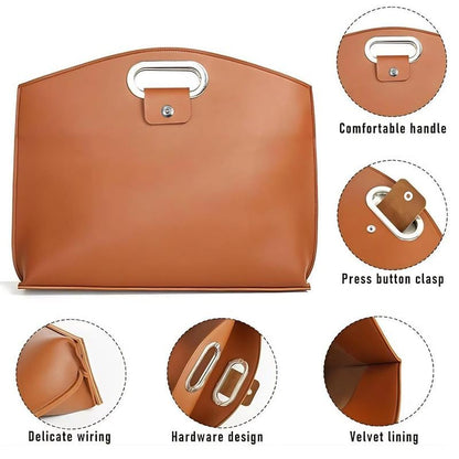 🎁Last Day 49% OFF✨Waterproof Leather 14-16In 2PCS Laptop Bag for Women Handbag