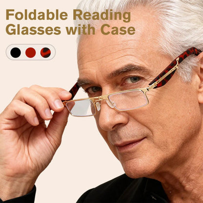🔥LAST DAY 49% OFF -Foldable Anti-Blue Light Reading Glasses with Case