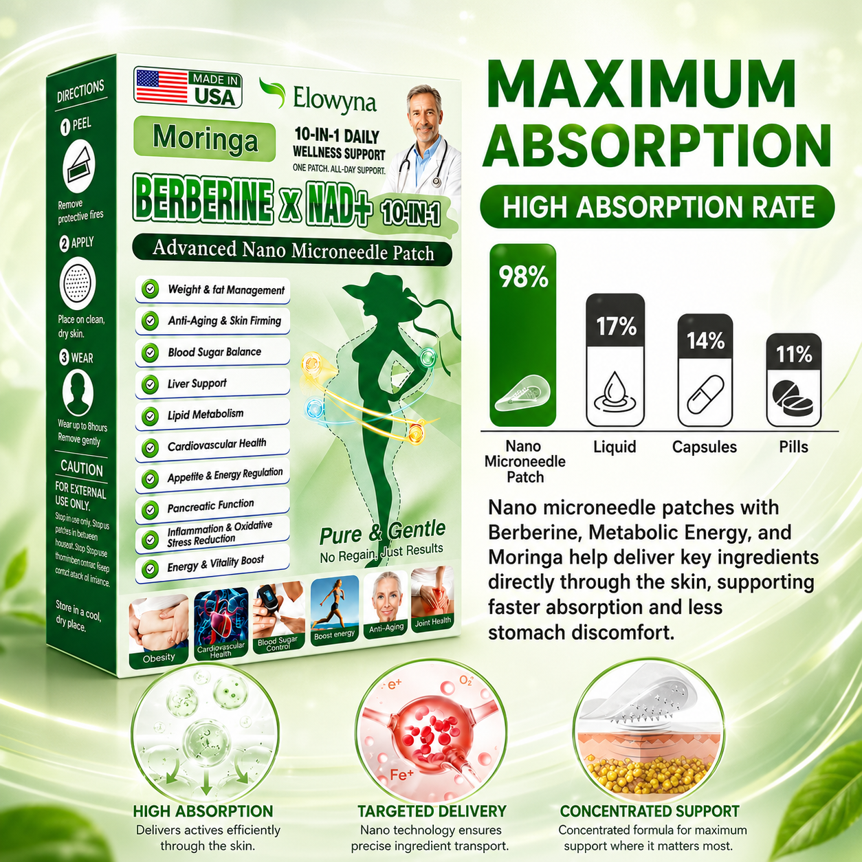 𝐄𝐥𝐨𝐰𝐲𝐧𝐚® 𝐎𝐟𝐟𝐢𝐜𝐢𝐚𝐥 𝐔𝐒 𝐒𝐭𝐨𝐫𝐞 🇺🇸 | 🧑‍⚕️🩺 𝐌𝐨𝐫𝐢𝐧𝐠𝐚 · 𝐁𝐞𝐫𝐛𝐞𝐫𝐢𝐧𝐞 × 𝐍𝐀𝐃+ 𝟏𝟎-𝐢𝐧-𝟏 𝐀𝐝𝐯𝐚𝐧𝐜𝐞𝐝 𝐍𝐚𝐧𝐨 𝐌𝐢𝐜𝐫𝐨𝐧𝐞𝐞𝐝𝐥𝐞 𝐏𝐚𝐭𝐜𝐡 — 𝐎𝐧𝐜𝐞 𝐃𝐚𝐢𝐥𝐲, 𝐕𝐢𝐬𝐢𝐛𝐥𝐞 𝐒𝐮𝐩𝐩𝐨𝐫𝐭 𝐢𝐧 𝟕 𝐃𝐚𝐲𝐬