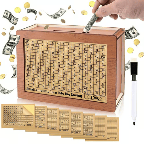 Hot Sale 49% OFF🎁Cash Vault Wooden Savings Box